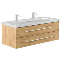 WASCHTISCHKOMBI 130 cm  - Eichefarben, Basics, Holzwerkstoff/Stein (130cm) - MID.YOU