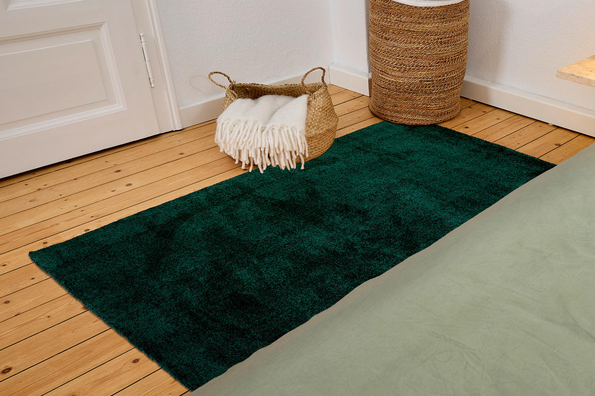 WEBTEPPICH 200/280 cm Sam Dunkelgrün rechteckig  - Dunkelgrün, Basics, Kunststoff (200/280cm) - Astra