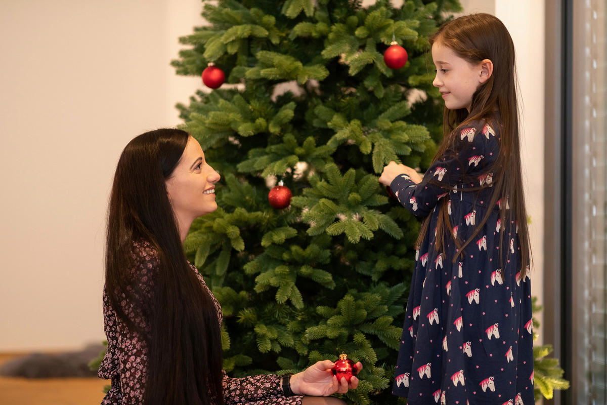 WEIHNACHTSBAUM 210 cm  - Grün, Basics, Kunststoff/Metall (122/210cm)