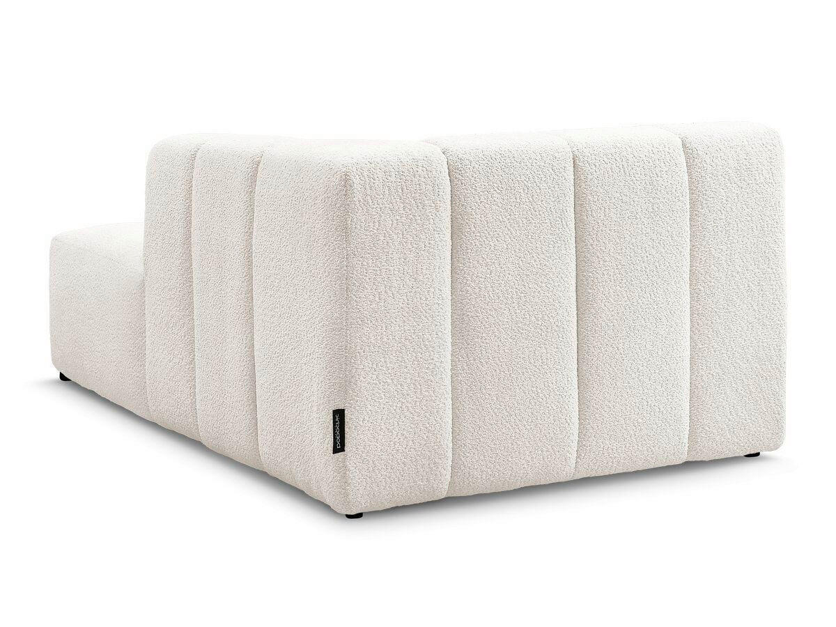 SOFAELEMENT ANNECY Bouclé Weiß  - Schwarz/Weiß, MODERN, Kunststoff/Textil (120/72/170cm)