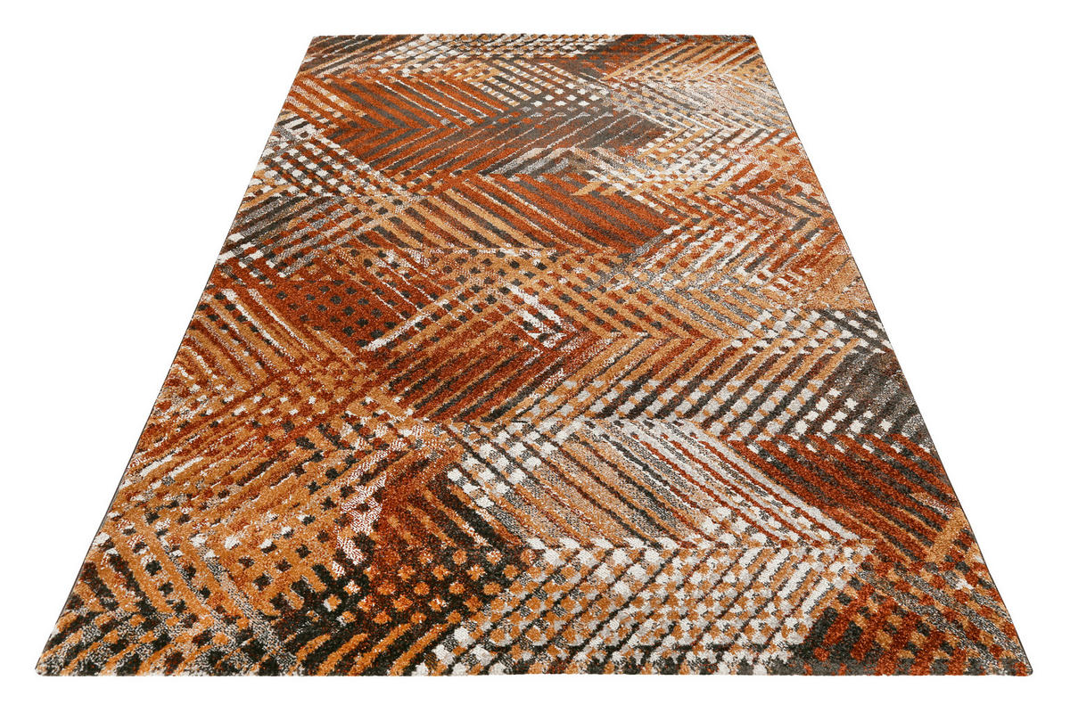 WEBTEPPICH 133/200 cm Vario Braun, Rostfarben  - Rostfarben/Braun, KONVENTIONELL, Textil (133/200cm) - Esprit