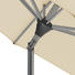 SONNENSCHIRM 300 cm Creme - Silberfarben/Creme, KONVENTIONELL, Textil/Metall (300cm) - Glatz