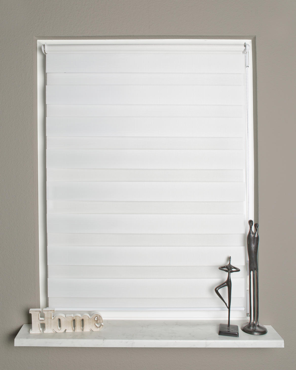 DOPPELROLLO 80/150 cm  - Weiß, Design, Textil (80/150cm)