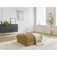 HOCKER LEONARD Cord Gelb  - Gelb/Schwarz, MODERN, Kunststoff/Textil (86/43/86cm)