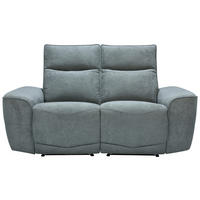 Canapea Cu 2 Locuri, metal, plastic, textil, material pe bază de lemn, gri - negru/gri, Konventionell, plastic/metal (170cm) - Celina Home