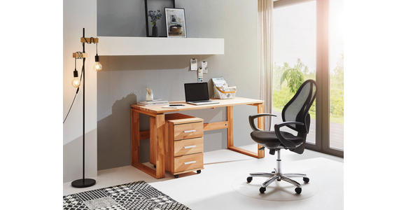 SCHREIBTISCH 160/70/75 cm  in Buchefarben  - Buchefarben, KONVENTIONELL, Holz (160/70/75cm) - Linea Natura