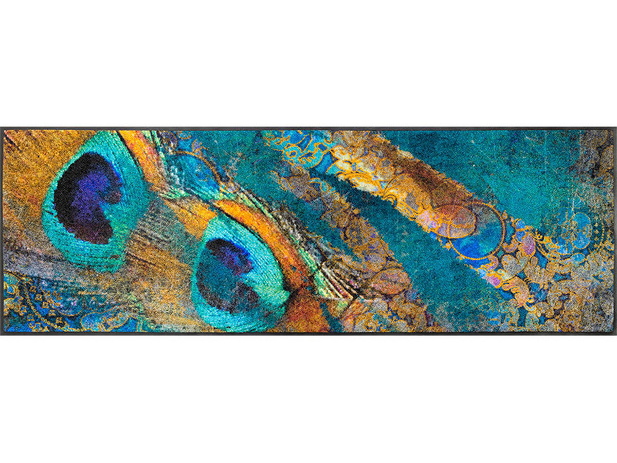 KÜCHENLÄUFER 60/180 cm Exotic Pavo Multicolor  - Multicolor, Trend, Kunststoff (60/180cm) - wash+dry