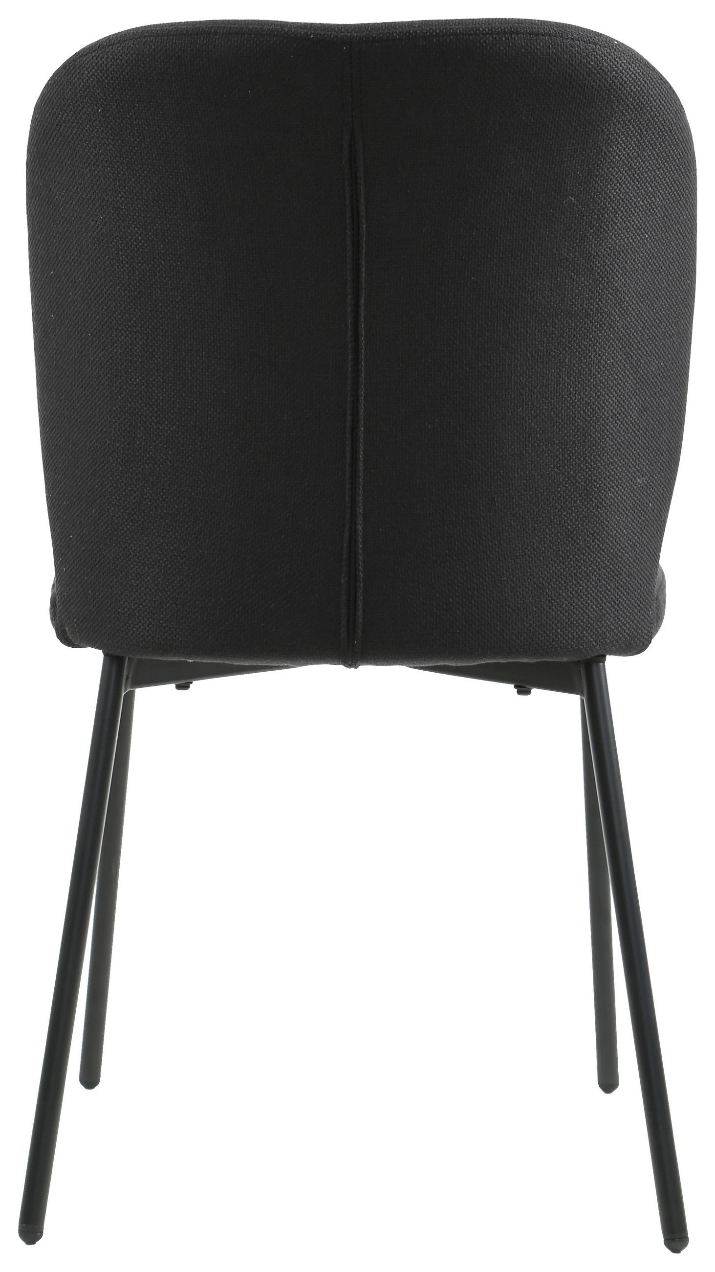 Thumbnail - Carryhome Stuhl, Schwarz, Holz, Metall, Textil, Pappel, Sperrholz, Rundrohr, 49x84.5x58 cm, Bsci, Stühle