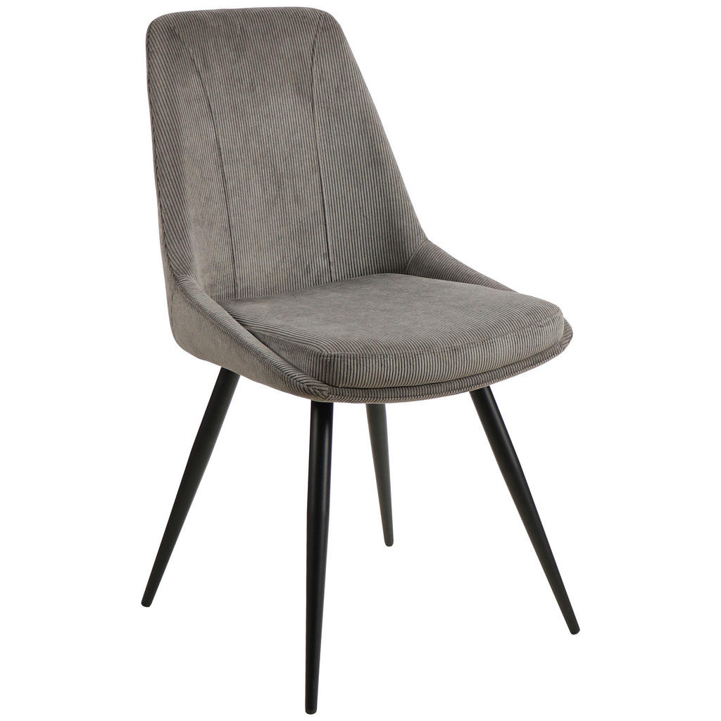 Esszimmerstuhl Corinna Grau Gepolstert