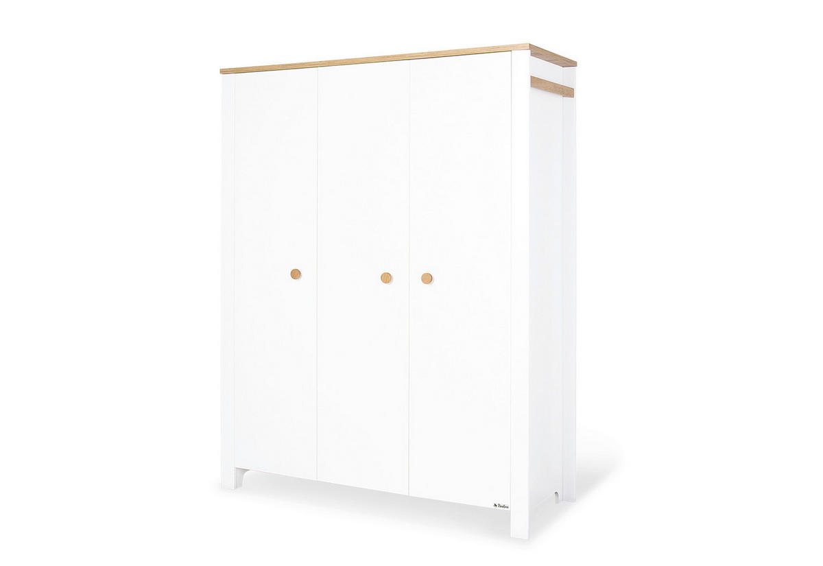 BABYZIMMER LOVA  - Eichefarben/Weiß, Basics, Holz - Pinolino