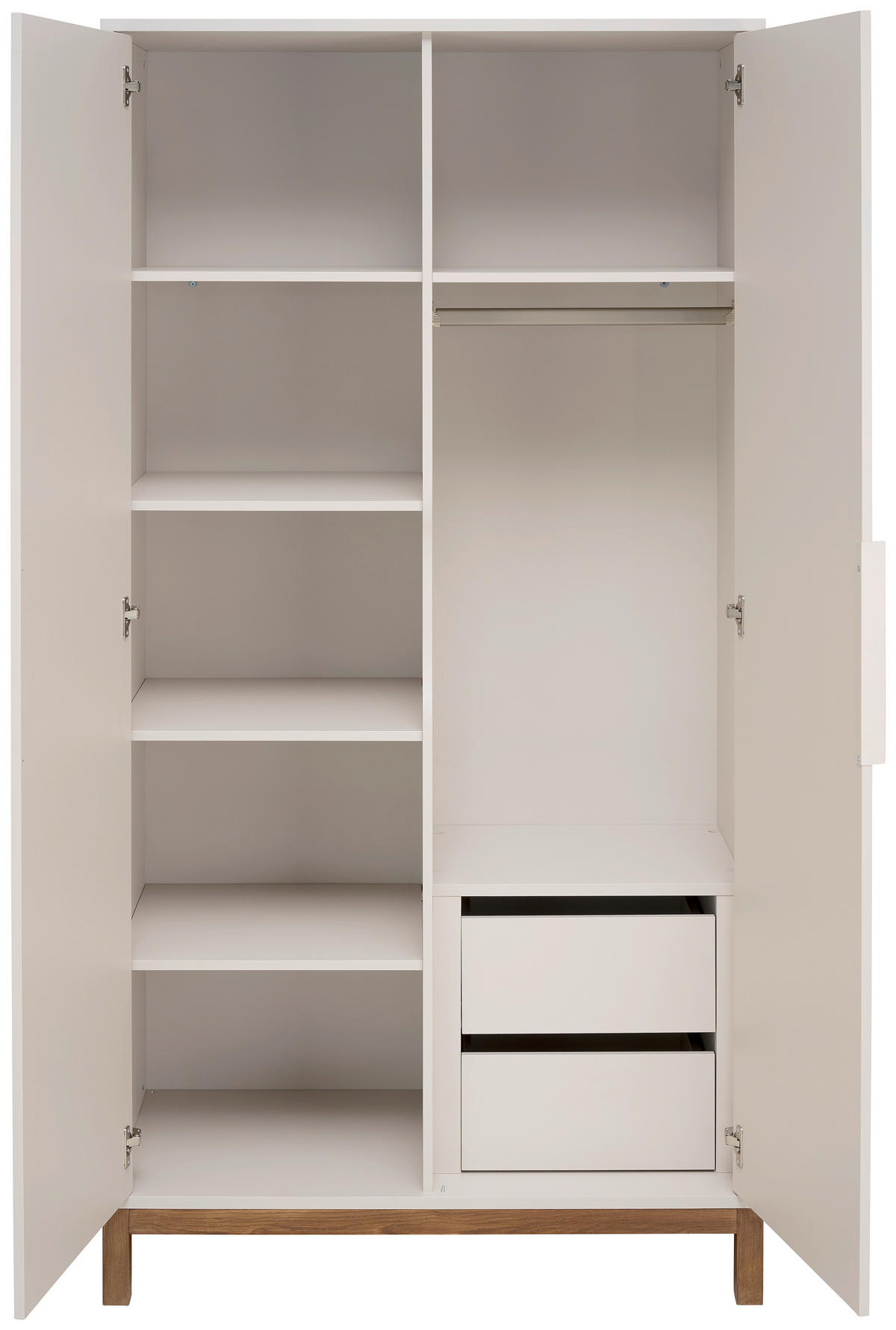 ORMAR ZA DJEČJU ODJEĆU  Matteo  - kašmir/boje oraha, Basics, drvni materijal/drvo (101/195/51cm) - Jimmylee