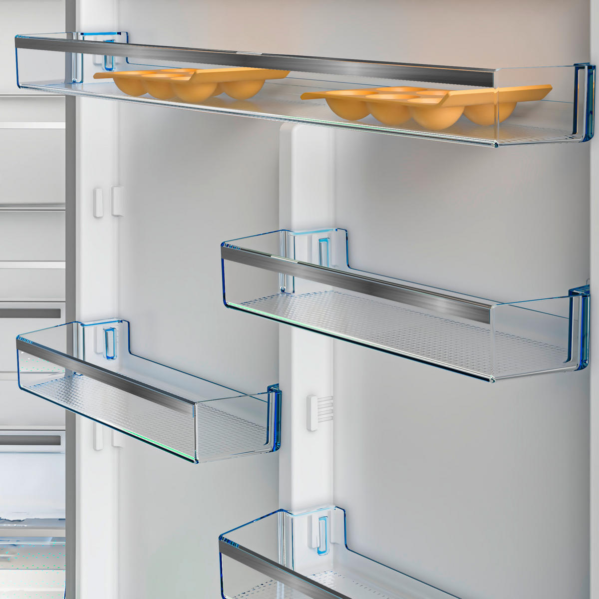 KÜHL-GEFRIER-KOMBINATION B5RCNE615ZXP  - Edelstahlfarben, Basics, Metall (76/193/83cm) - Beko