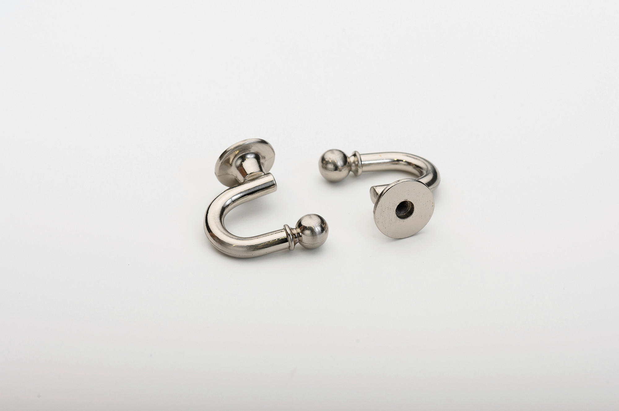 CÂRLIG FALDURI  - argintiu, Basics, metal (0.062kg)