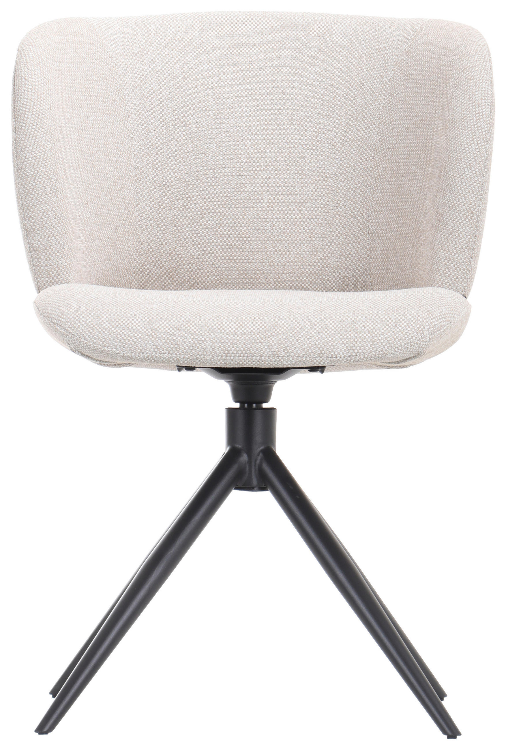 STUHL  in Eisen Mikrofaser Holz, Metall, Textil  - Beige/Schwarz, MODERN, Holz/Textil (56,5/79,5/64cm) - Hom`in