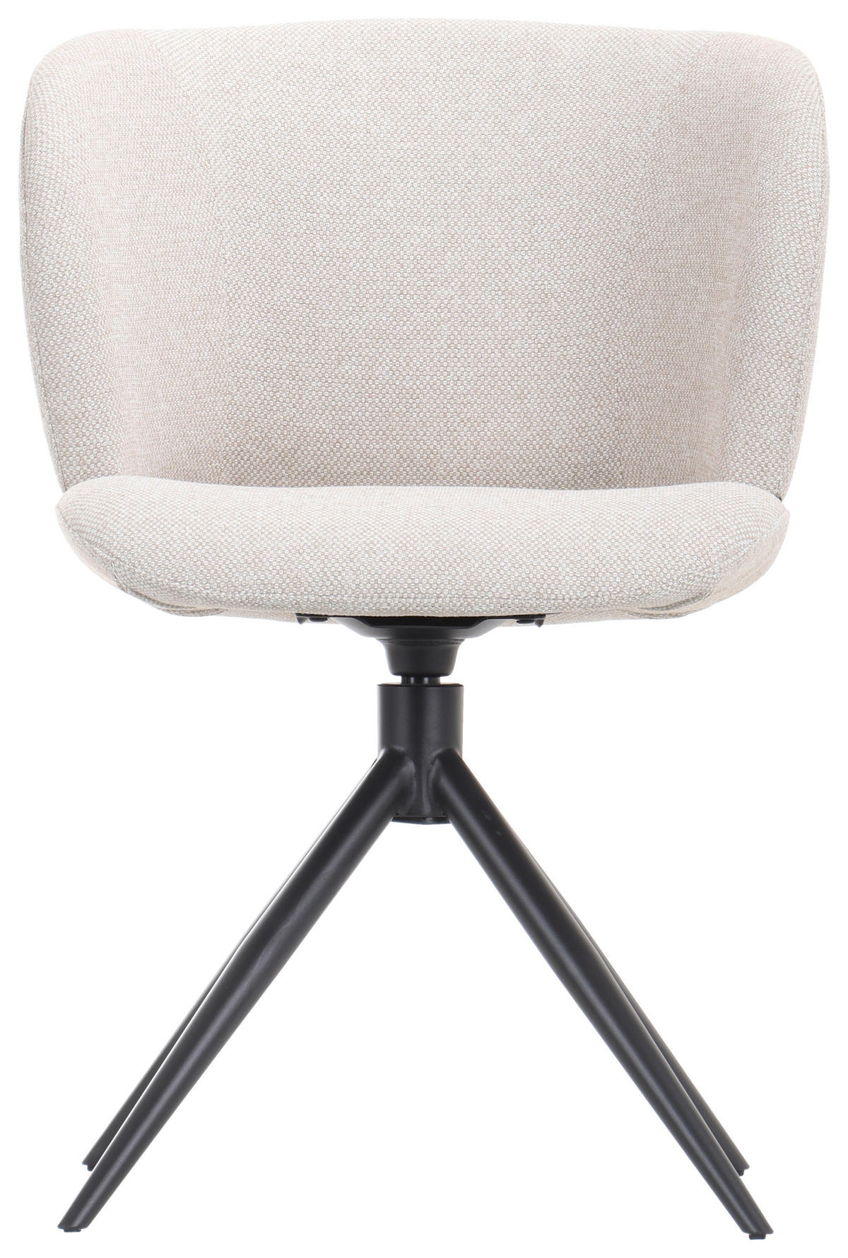 STOL järn mikrofiber  - beige/svart, Modern, metall/trä (56,5/79,5/64cm) - Hom`in