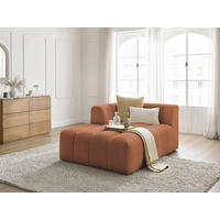 SOFAELEMENT ANNECY Bouclé Orange  - Schwarz/Orange, MODERN, Kunststoff/Textil (120/72/170cm)