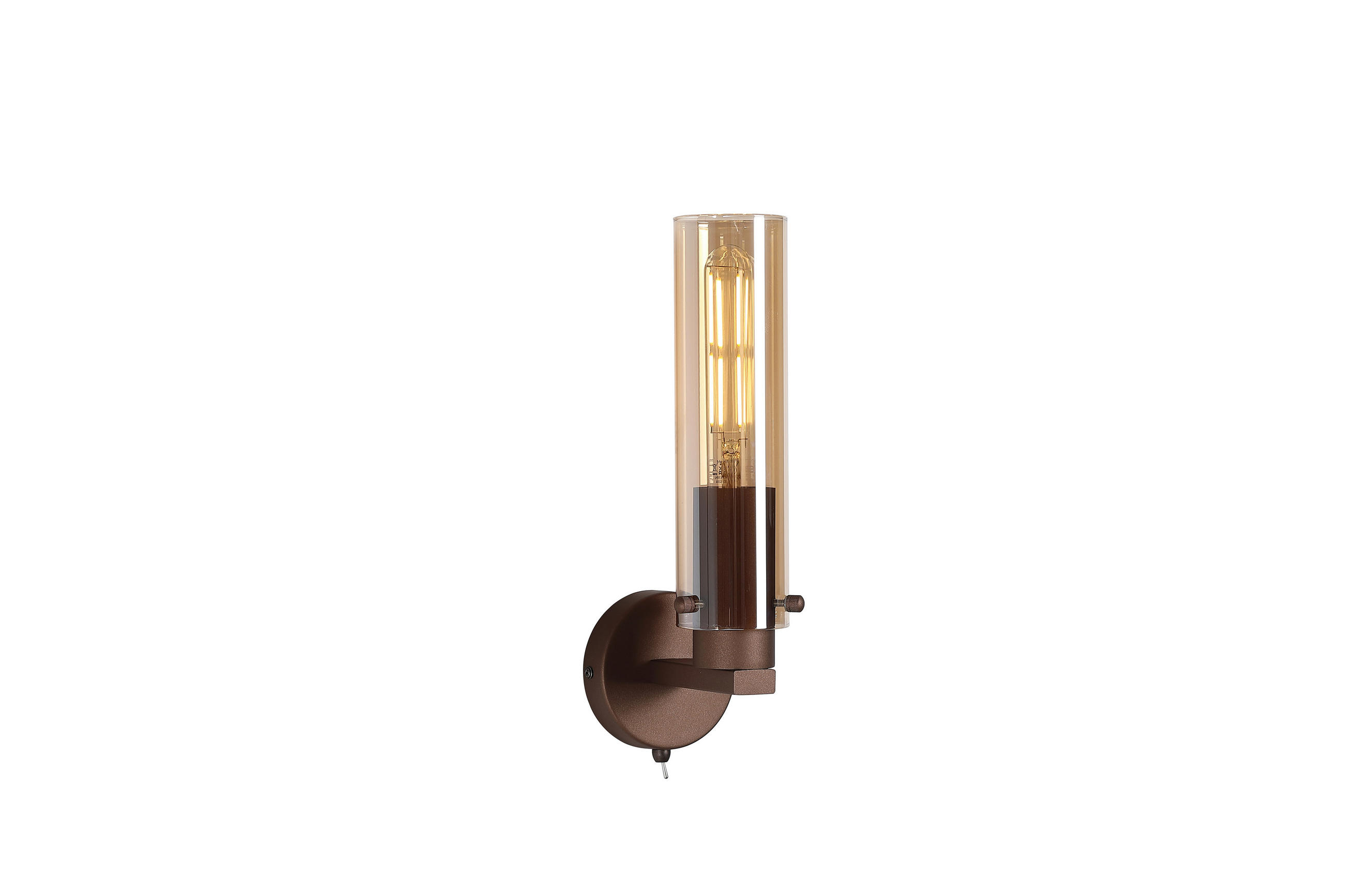 WANDLEUCHTE 10/34,5 cm   - Messingfarben, LIFESTYLE, Glas/Metall (10/34,5cm)