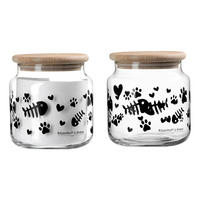 FUTTERBEHÄLTER - Klar, Trend, Glas/Holz (0,6l) - Ritzenhoff Breker