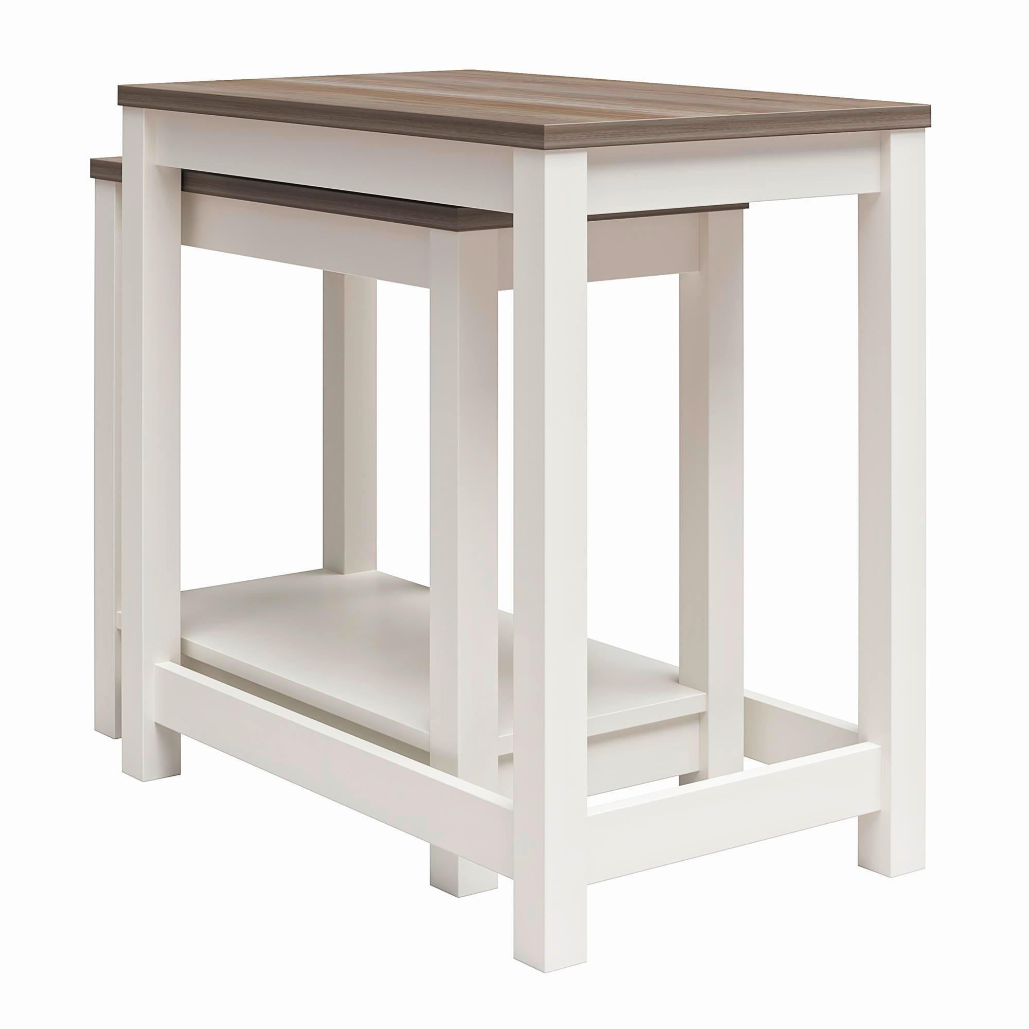 NACHTTISCH 38/60/61 cm  - Eichefarben/Weiß, Design, Holzwerkstoff (38/60/61cm) - MID.YOU