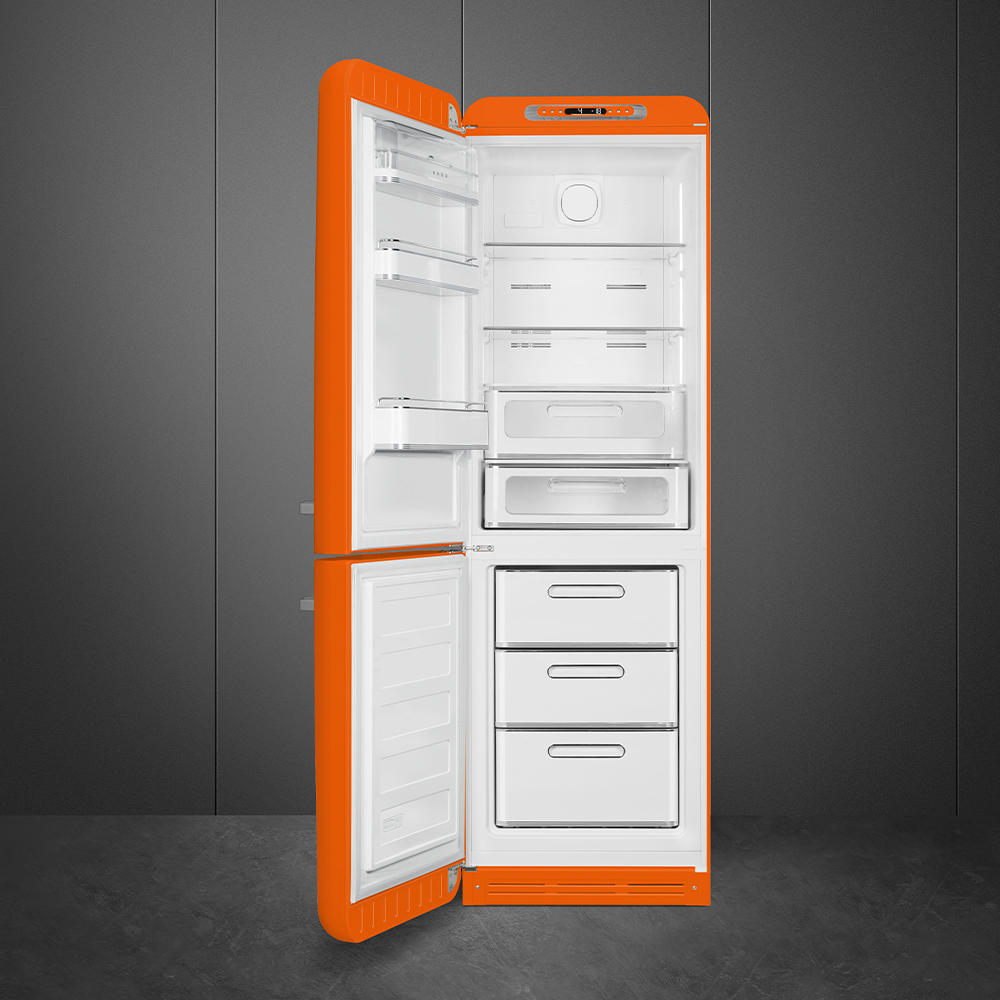 KÜHL-GEFRIER-KOMBINATION 60/196,8/72,8 cm FAB32LOR5  - Orange, Basics, Metall (60/196,8/72,8cm) - SMEG