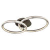 LED-DECKENLEUCHTE ALAINA 75/50/14 cm   - Opal/Grau, Design, Kunststoff/Metall (75/50/14cm)