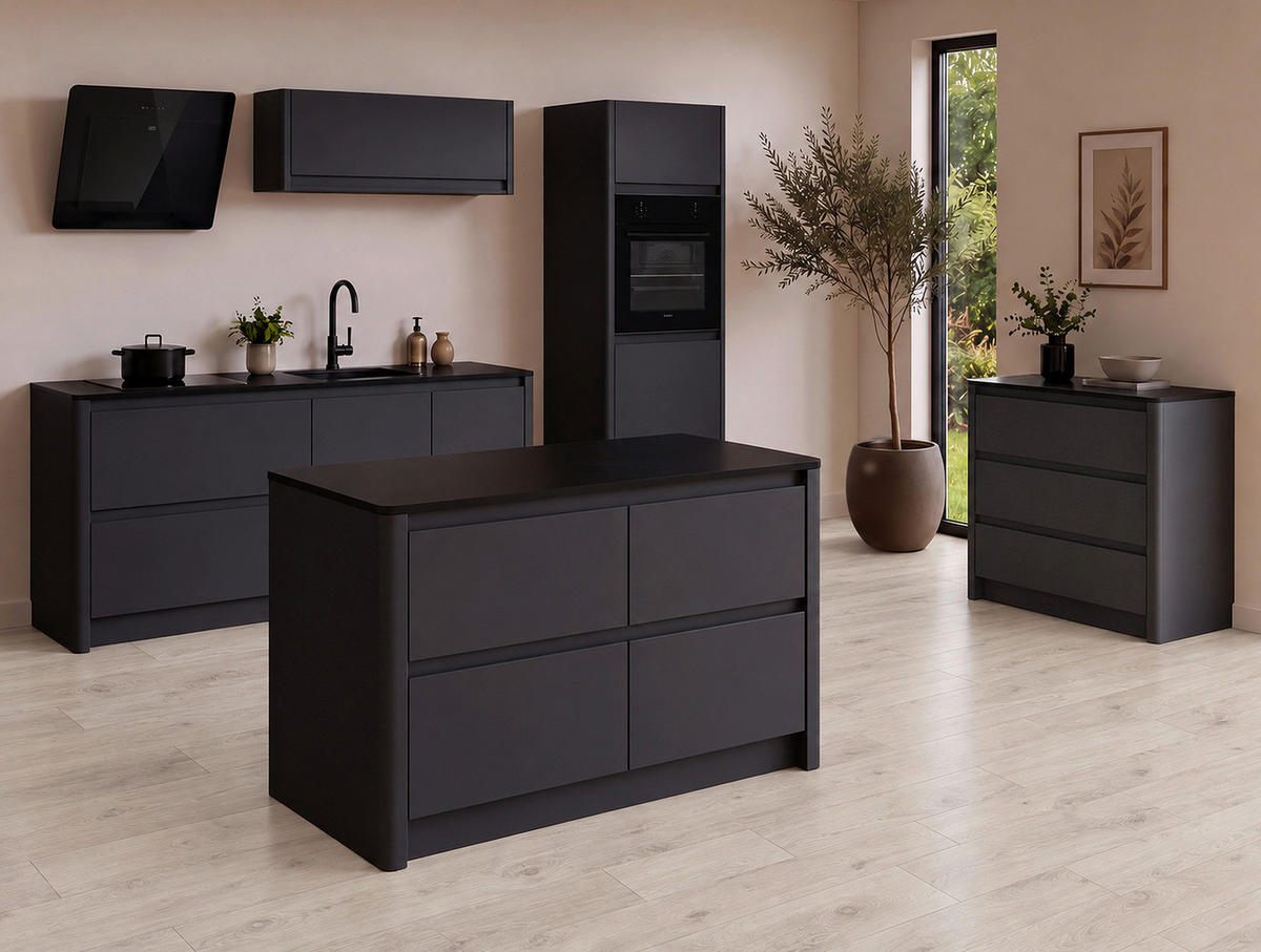 GERÄTEUMBAUSCHRANK 74/215/60 cm  in Anthrazit  - Anthrazit, MODERN, Holzwerkstoff (74/215/60cm) - home24