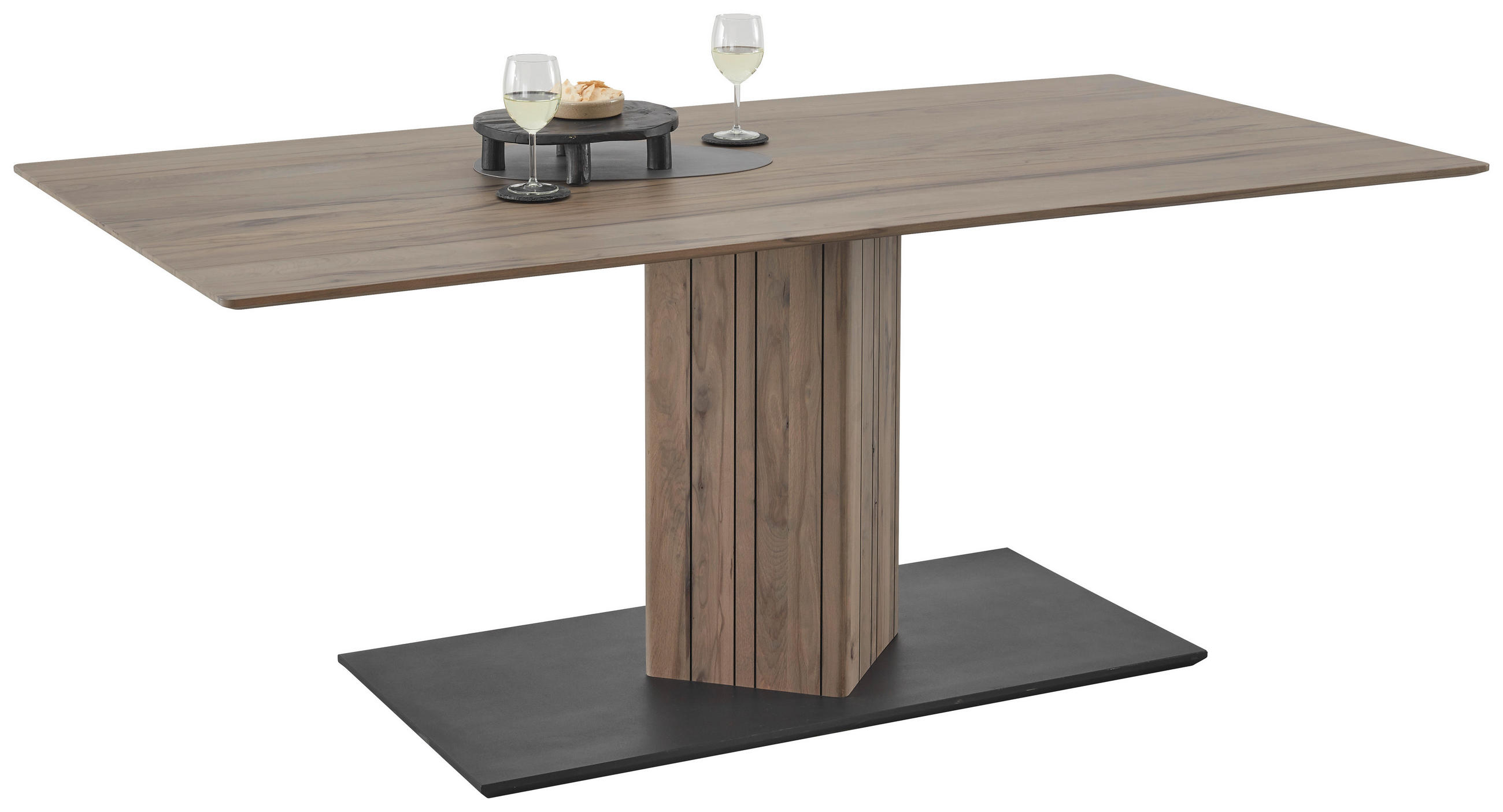 ESSTISCH in Holz 190/95/76 cm  - Anthrazit/Buchefarben, Design, Holz (190/95/76cm) - Johann Jakob