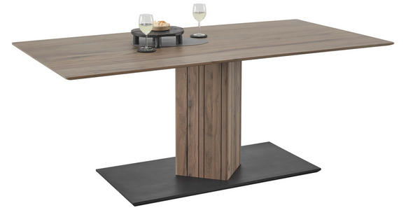 ESSTISCH in Holz 190/95/76 cm  - Anthrazit/Buchefarben, Design, Holz (190/95/76cm) - Johann Jakob