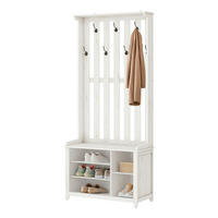 GARDEROBE 4-teilig  in 81/180/35 cm  - Weiß, Trend, Holzwerkstoff (81/180/35cm) - Boxxx