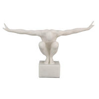SKULPTUR - Weiß, LIFESTYLE, Kunststoff (50/16/33,5cm) - Ambia Home