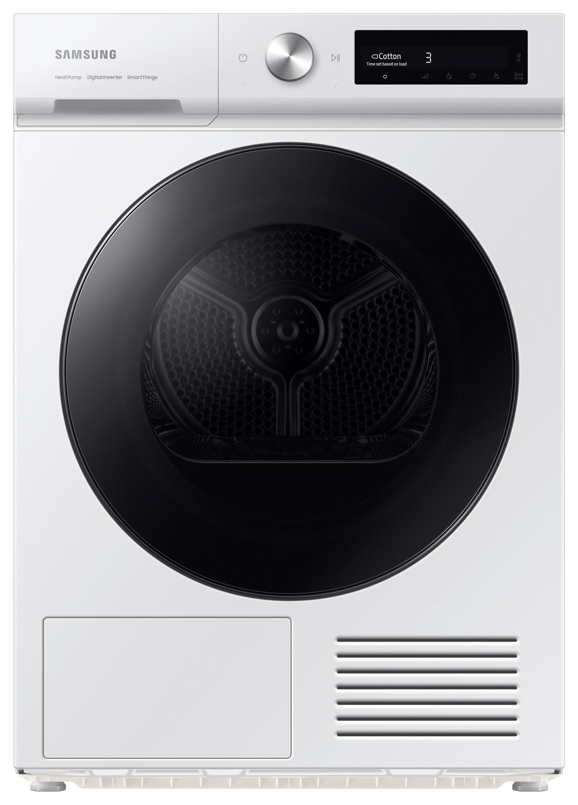 WÄRMEPUMPENTROCKNER DV90BB7445GWS2  - Schwarz/Weiß, Basics, Glas/Kunststoff (60,0/85,0/60,0cm) - Samsung