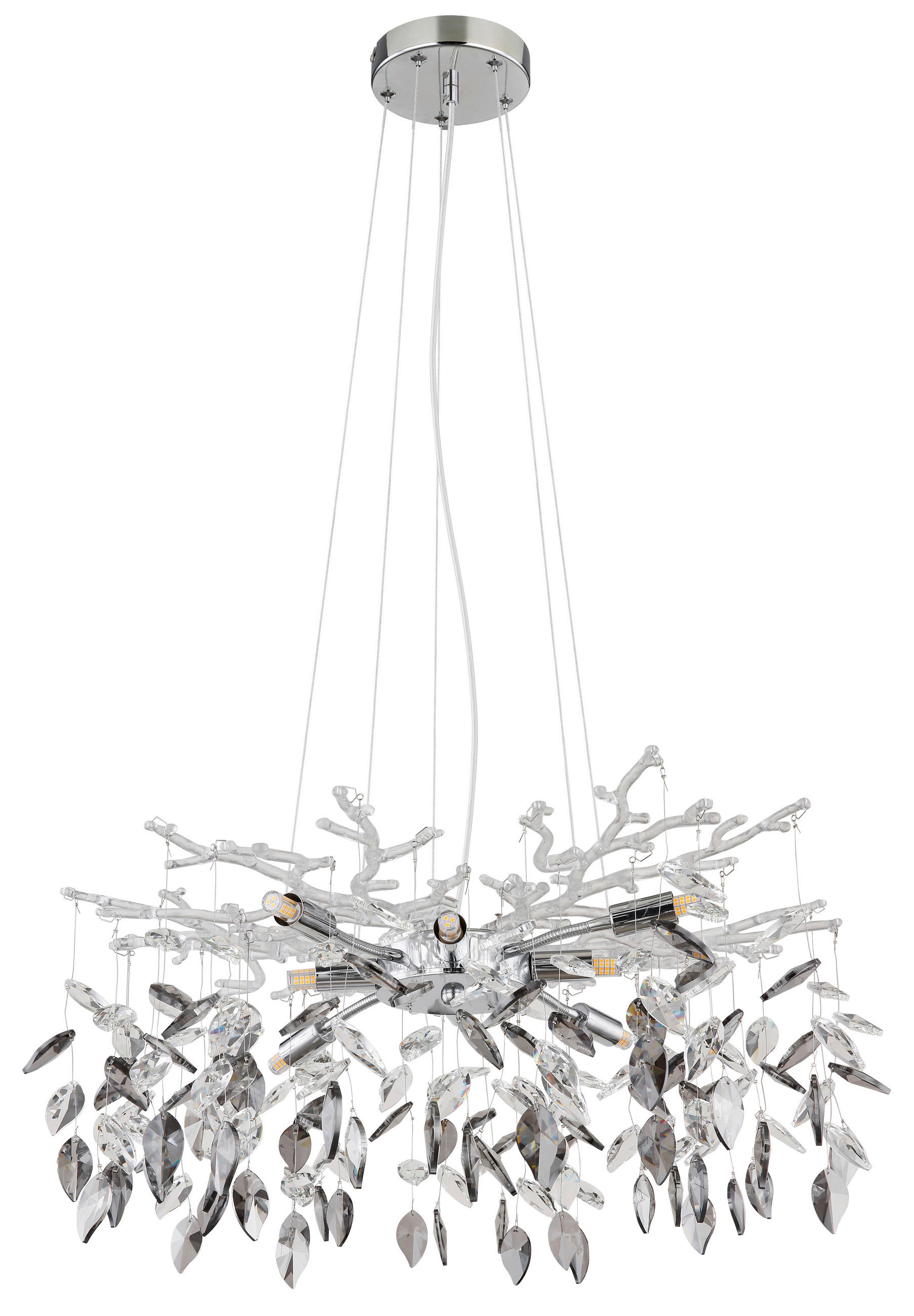 LUSTER, 61/61/120 cm  - Design, kov/sklo (61/61/120cm) - Globo