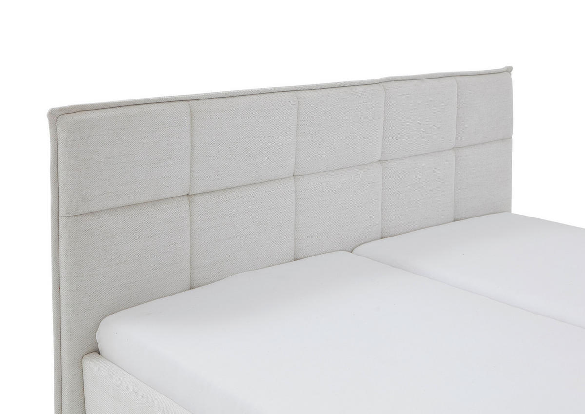 POLSTERBETT 160/200 cm  in Beige  - Beige/Schwarz, Design, Textil/Metall (160/200cm) - Xora