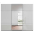 SCHWEBETÜRENSCHRANK 301/223/68 cm 3-türig Grau  - Grau, KONVENTIONELL, Glas/Holzwerkstoff (301/223/68cm) - Novel