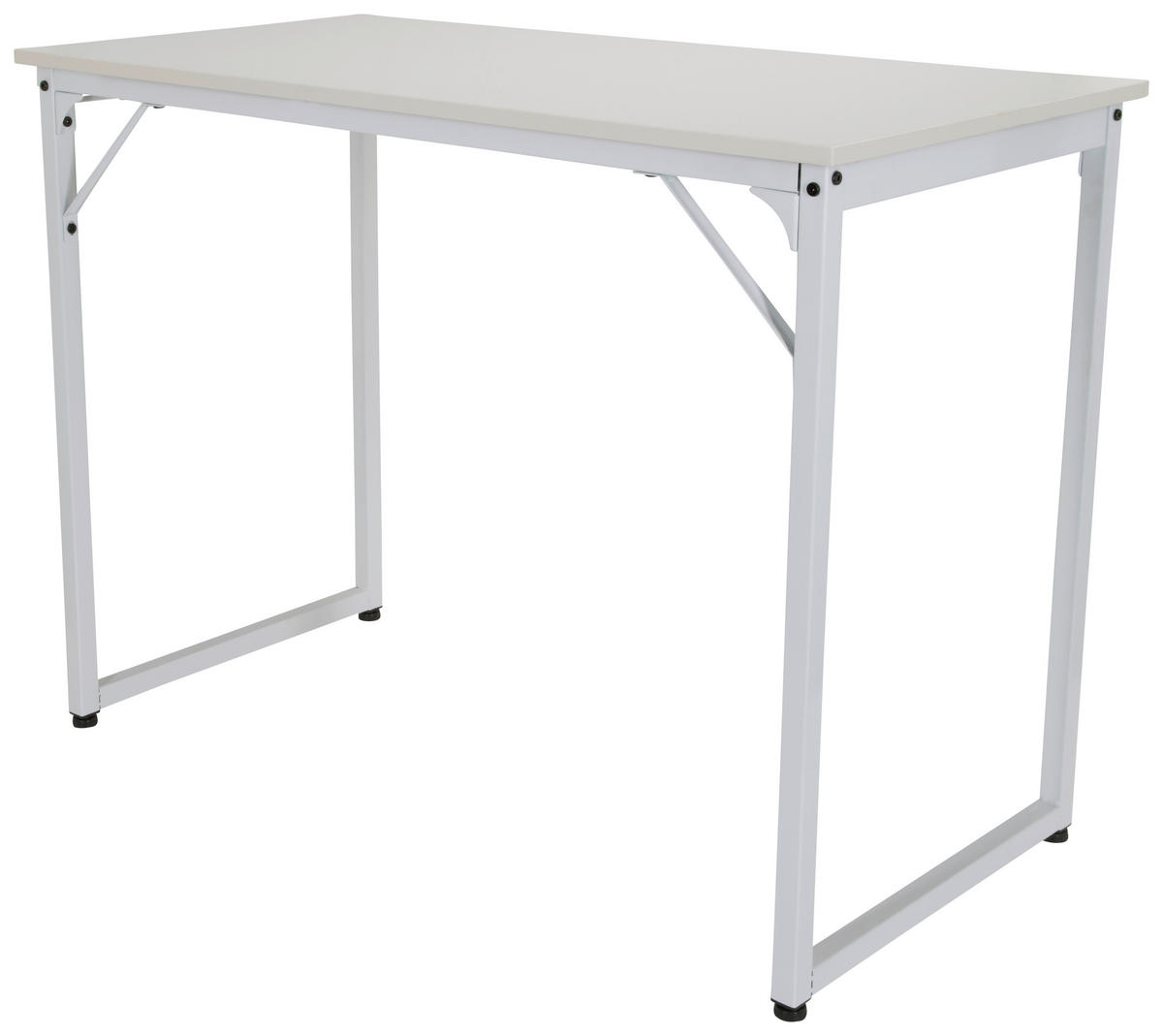 SKRIVBORD 120/50/74 cm  i vit  - vit, Basics, metall/trämaterial (120/50/74cm) - MID.YOU