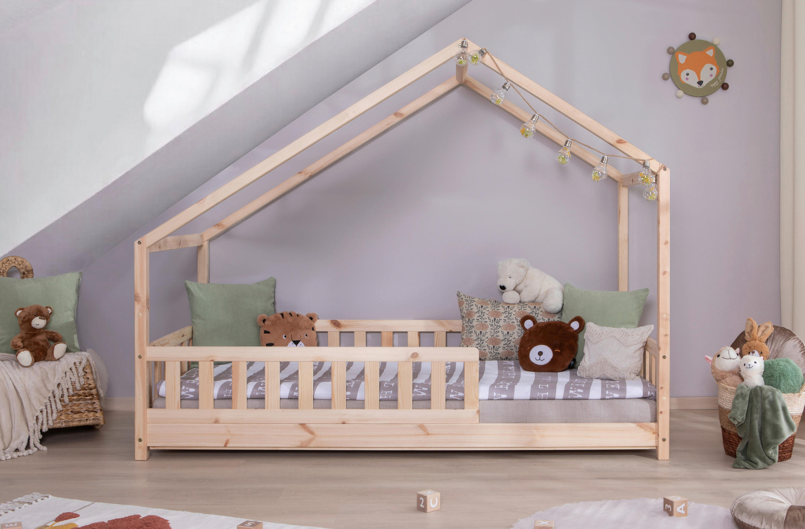 HAUSBETT 120/200 cm Naturfarben  - Naturfarben, Modern, Holz (120/200cm) - MID.YOU