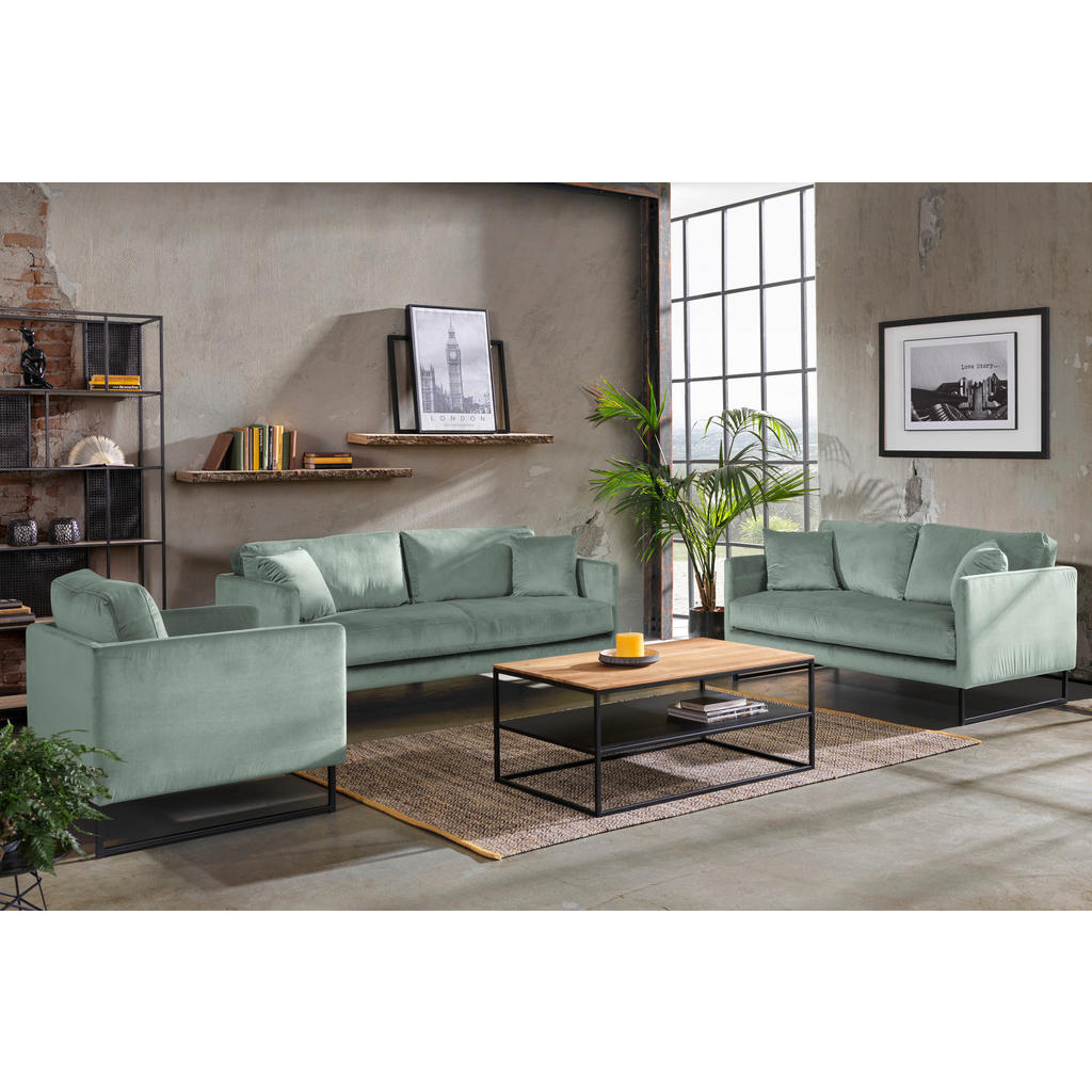 Thumbnail - Carryhome 2-Sitzer-Sofa, Mintgrün, Textil, Füllung: Silikon,Silikon, 150x78x84 cm, Made in EU, Typenauswahl, Stoffauswah...