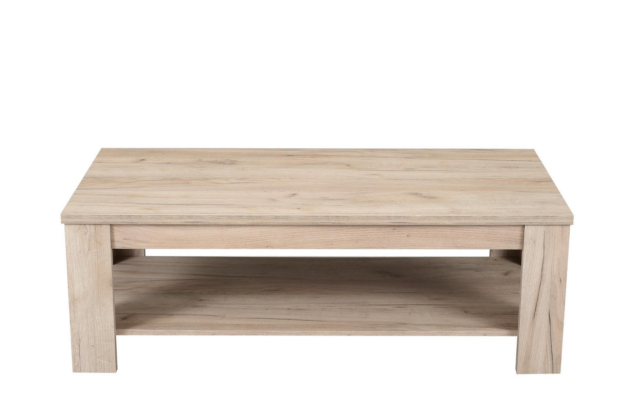 DOHÁNYZÓASZTAL - tölgyfa, Basics, faalapú anyag (120/41,5/60cm) - Carryhome