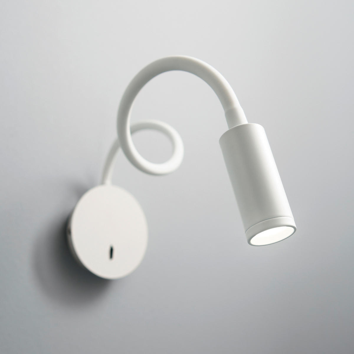 WANDLEUCHTE Bianco 8,5/28\55 cm   - Weiß, Basics, Kunststoff/Metall (8,5/28\55cm)