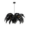 HÄNGELEUCHTE 55/120 cm    - noir, Trend, métal/textile (55/120cm) - Novel