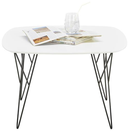 KLUB STOČIĆ 70/45/70 cm crna, bela - bela/crna, Moderno, metal/pločasti materijal (70/45/70cm)