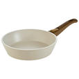 BRATPFANNE Keramikbeschichtung  - Creme/Braun, Basics, Kunststoff/Metall (24/6cm) - Homeware Profession.