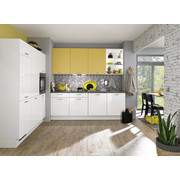 KÜCHENBLOCK - Gelb/Weiß, Design, Holzwerkstoff (180+240cm) - XORA