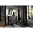GARDEROBE 3-teilig  in 133/195/20 cm  - Anthrazit, Design, Glas/Holz (133/195/20cm) - Johann Jakob