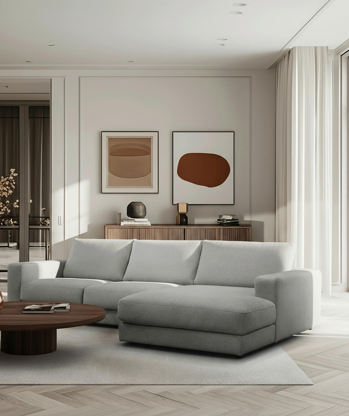 ECKSOFA VIGO Mintgrün  - Schwarz/Mintgrün, Design, Textil (303cm) - MID.YOU