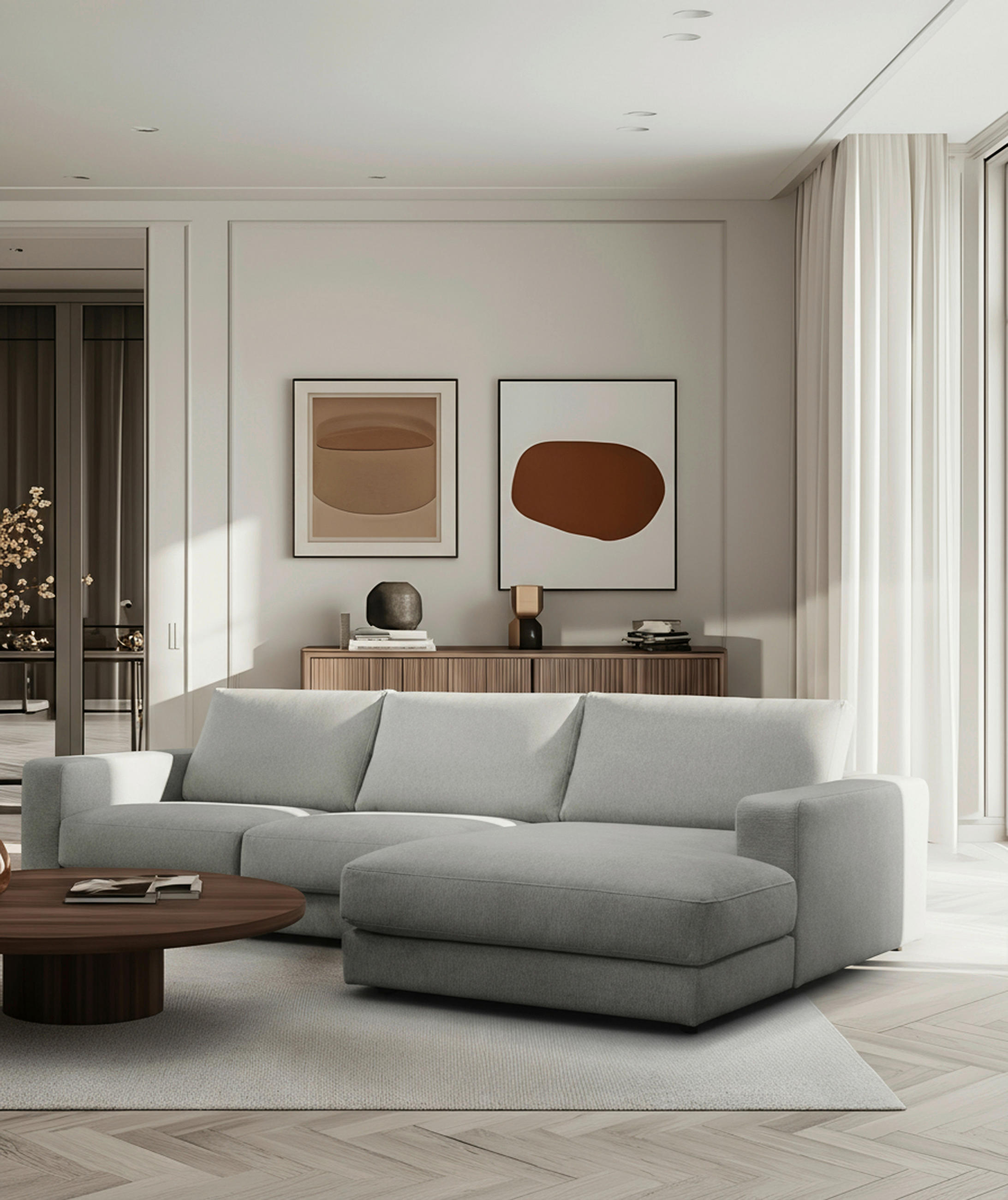 P & B Ecksofa Vigo Mintgrün 303x172 cm