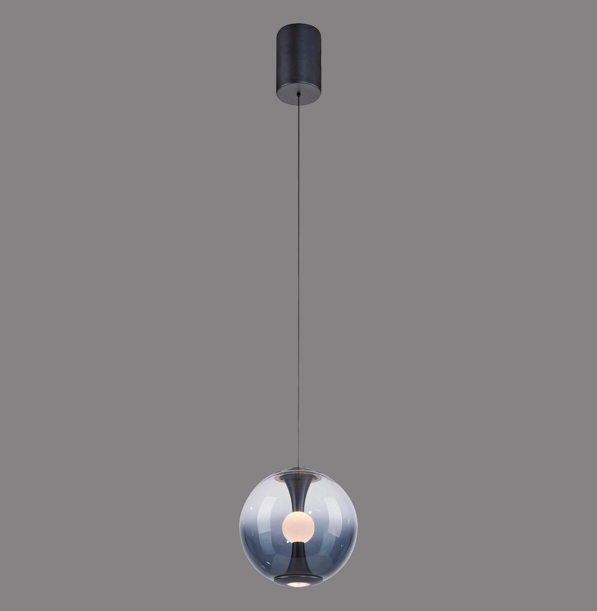 LED-PENDELLEUCHTE PURE Glow 20/80-200 cm   - Grau, MODERN, Glas/Kunststoff (20/80-200cm) - Neuhaus PURE