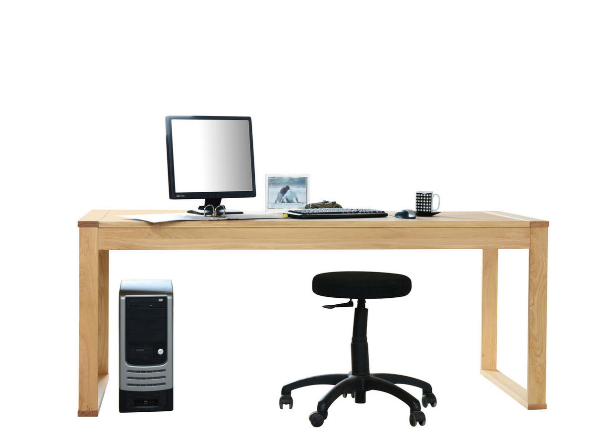 SCHREIBTISCH 180/80/74 cm  in Eichefarben  - Eichefarben, Design, Holz/Holzwerkstoff (180/80/74cm) - Livetastic