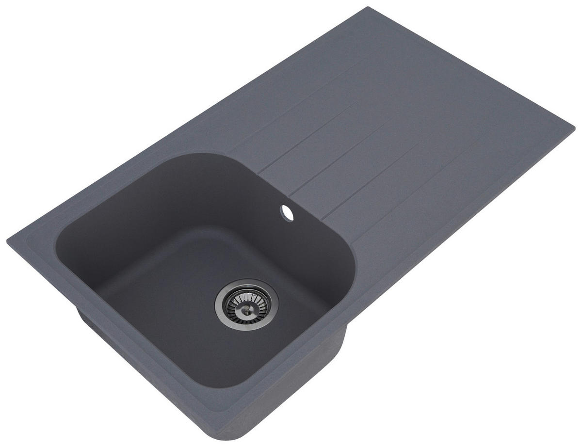 SPÜLE 1725ORLANDO86X50G  - Grau, Trend, Stein (86/20,9/50cm) - Respekta