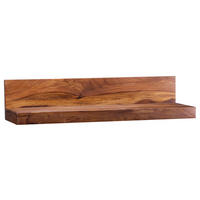 WANDREGAL Sheesham massiv Sheeshamfarben  - Sheeshamfarben, MODERN, Holz (140/17/24cm) - MID.YOU